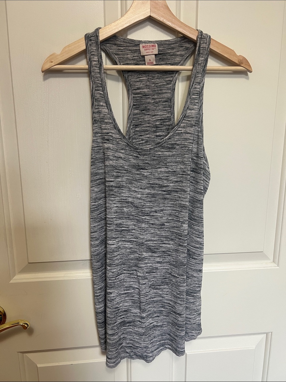Mossimo Supply Co. Heather Gray Racerback Tank Top